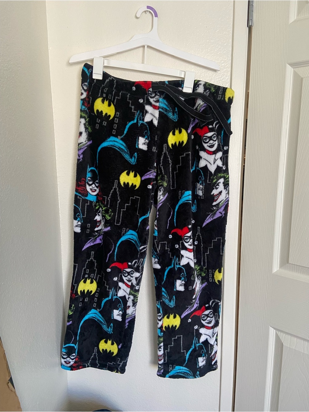 Batman fuzzy pajama pants